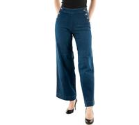 ONLY Onlmadison HW Button Wide Dnm Gen533Noos, Dark Medium Blue Denim, 25W x 30L Mujeres