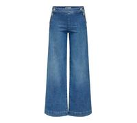 ONLY Onlmadison HW Button Wide DNM Gen769Noos, Medio De Mezclilla Azul, 30W / 34L