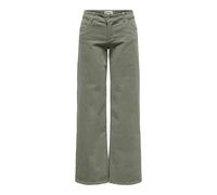 ONLY Onlmadison-Lisy LW Wide Cord Pant CC Pnt, Césped Marina, S / 34L Mujeres