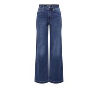 ONLY Onlmadison-Royal HW Wide Dnm BF Gua, Dark Azul Denim, L / 32L Mujeres