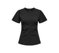 ONLY Onlmarie Life S/S Ruching Top JRS, Negro, L