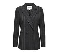 ONLY Onlmarley Life L/S Fit HB Str Blazer TLR, Gris Oscuro Jaspeado/Rayas: marrón, 38 para Mujer
