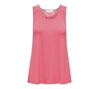 ONLY Onlmarna Crochet Tank JRS Top para Mujer, Rosa., M