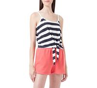 ONLY Onlmay-Camiseta Corta con Nudo S/L Chaqueta, Cielo Nocturno/Rayas: Cloud Dancer (Kia), M para Mujer