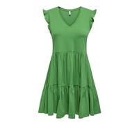 ONLY Onlmay Cap Sleev Fril Dress JRS Noos Minivestido para Mujer, Green Bee, M