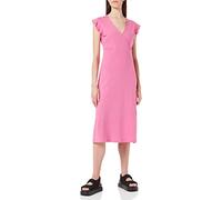 ONLY Onlmay S/L Wrap Midi Dress Jrs Vestido, Súper Rosa, XS Mujeres