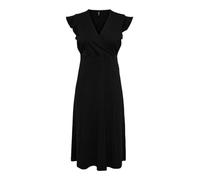 ONLY Onlmay Life S/L Wrap Midi Dress Jrs Keid, Negro, XS Mujeres