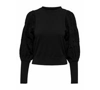 Only ONLMELITA L/S O-Neck Pullover KNT Noos, Suéter pulóver De Las Mujeres, Black, L