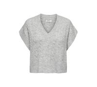 ONLY Onlmelody Vest Knt Noos Suéter, Light Grey Melange, M para Mujer