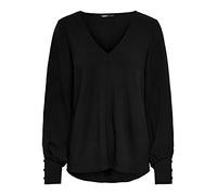 ONLY ONLMETTE UMA L/S Top Noos WVN, Blusa Mujer, Black, XS