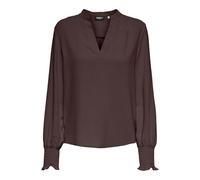 ONLY Onlmette V-Neck LS Smock Top Noos Wvn, Chocolate decadente, M Mujeres