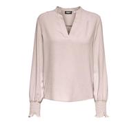 ONLY Onlmette V-Neck LS Smock Top Noos WVN, Gray Morn, L