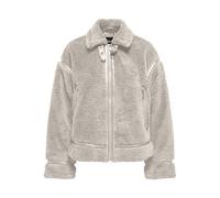 ONLY Onlmichelle Teddy Jacket Otw Chaqueta, Gris, L para Mujer
