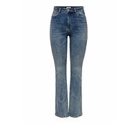 ONLY Onlmila HW Flared Dnm Bj13994 Noos Pantalones Vaqueros elásticos, Medio De Mezclilla Azul, 31W x 34L para Mujer
