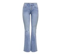 Only Onlmindy Miw But Flared DNM, Mezcla Azul Claro, (XS) W x 32L Mujer