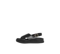 ONLY Onlminnie-2 PU Slingback Sandal, Sandalias Planas Mujer, Negro, 36 EU