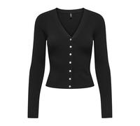 ONLY Onlmist LS V-Neck CC Knt-Cárdigan, Negro, M para Mujer