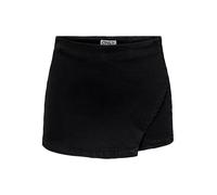 ONLY Onlmist-Yasmine MW Wrap Skort Dnm Noos, Negro Lavado, XL Mujeres