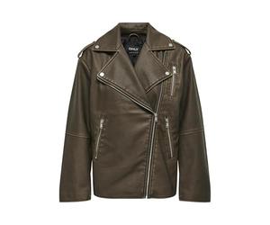 ONLY Onlmontana CC Otw Faux Leather Biker Chaqueta de Motorista, WREN, L para Mujer