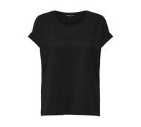 ONLY Onlmoster Glitter S/S Top JRS, Negro, XL