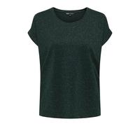 ONLY Onlmoster Glitter S/S Top JRS, Plateado, S