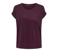 ONLY Onlmoster Glitter S/S Top JRS, Truffle Chocolate, S
