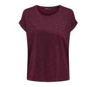 ONLY Onlmoster Glitter S/S Top JRS, Truffle Chocolate, XS