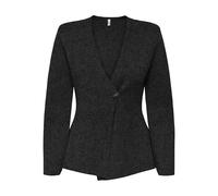 ONLY Onlmyera Life LS One Button Cardigan Knt, Gris Oscuro, L para Mujer