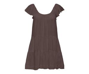 ONLY Onlnabila Life SS Vestido en Forma de A WVN, Chocolate Martini, XS