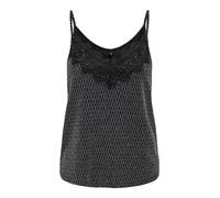 ONLY Onlnew Carol S/L Glitter Mix Top Box Jrs, Negro/Detalles: Plata arlequín, M para Mujer
