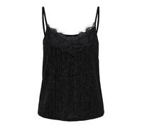 ONLY Onlnew Carol S/L Glitter Mix Top Boxjrs, Black/Detail:Zigga Black, Mujeres