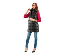 ONLY Onlnewanja Faux Leather Waistcoat CC Otw Chaleco Amortiguador, Negro, L para Mujer