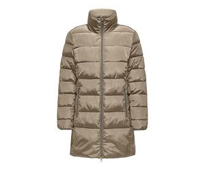 ONLY ONLNEWLINA Puffer Zip Coat OTW KTA Chaqueta acolchada, beige, S, beige, S