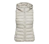 Only ONLNEWTAHOE Hood Waistcoat OTW Noos, Chaleco De Las Mujeres, Pumice Stone, XXS