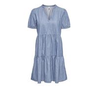 ONLY Onlnova Azure S/S Thea Dress Wvn, Azul Jeans Claro, L para Mujer