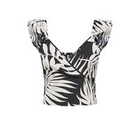 ONLY Onlnova Life Elite Frill Venus Top AOP para Mujer, Negro, L