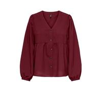 ONLY Onlnova Life Elite L/S Ebba Top, Rojo Oscuro, XL Mujeres