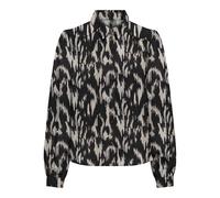 ONLY Onlnova Life Elite L/S Emma Shirt Top, Black/AOP: 590 Rough Animal, L para Mujer