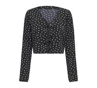 ONLY Onlnova Life Elite L/S Hailey Tie Top, Negro, L