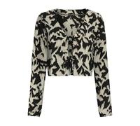 ONLY Onlnova Life Elite L/S Hailey Tie Top, Negro, XL Mujeres