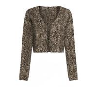 ONLY Onlnova Life Elite L/S Hailey Tie Top, Rojo Dorado, XL Mujeres