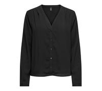 ONLY Onlnova Life Elite L/S Malou Top Solid Blusas, Negro, S para Mujer