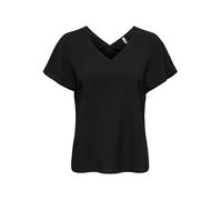 ONLY Onlnova Life Elite S/S Emmy Top Solid, Negro, L