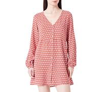 ONLY Onlnova Life L/S Thea Button Dress Vestido Blusa, Bossa Nova/AOP:349 Small Ikat, M Mujeres