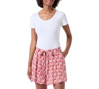 Only Onlnova Life Vis Jasmin - Pantalones Cortos AOP, Rojo, XL para Mujer