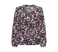 ONLY Onlnova Life Vis L/S Ebba Top para Mujer, Color Malva Niebla, Talla L, Niebla Malva, L