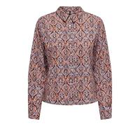 ONLY Onlnova Life Vis L/S Maya Shirt Top, Red Orange/AOP: 591 Soul, M para Mujer