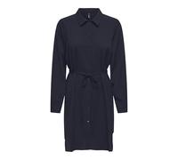 ONLY Onlnova Life Vis L/S Shirt Dress Camiseta, Azul Oscuro, XS Mujeres