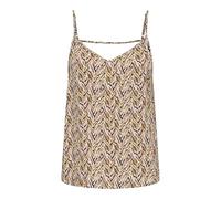ONLY Onlnova Life Vis Paris Singlet Wvn, Oro Mate, S Mujeres