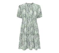 ONLY Onlnova Life Vis S/S Thea Dress AOP, Quiet Green, L Mujeres